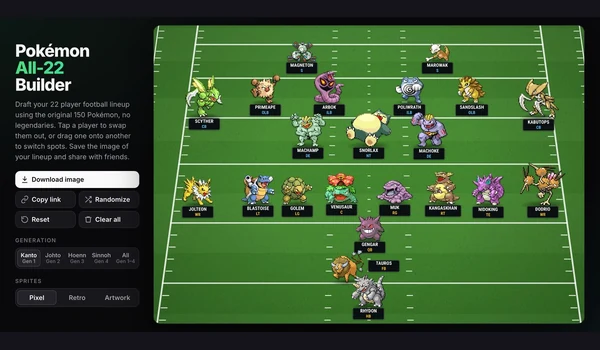 All 22 Pokémon, imagen del proyecto