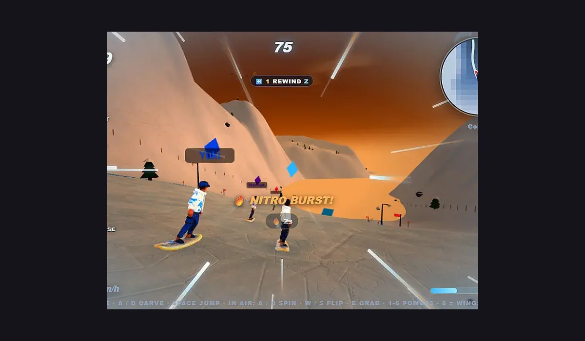 Alpha Ice Surfers 3D — 原作游戏截图