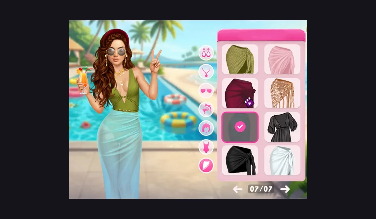 Celebrity Summer Pool Party — original game screenshot