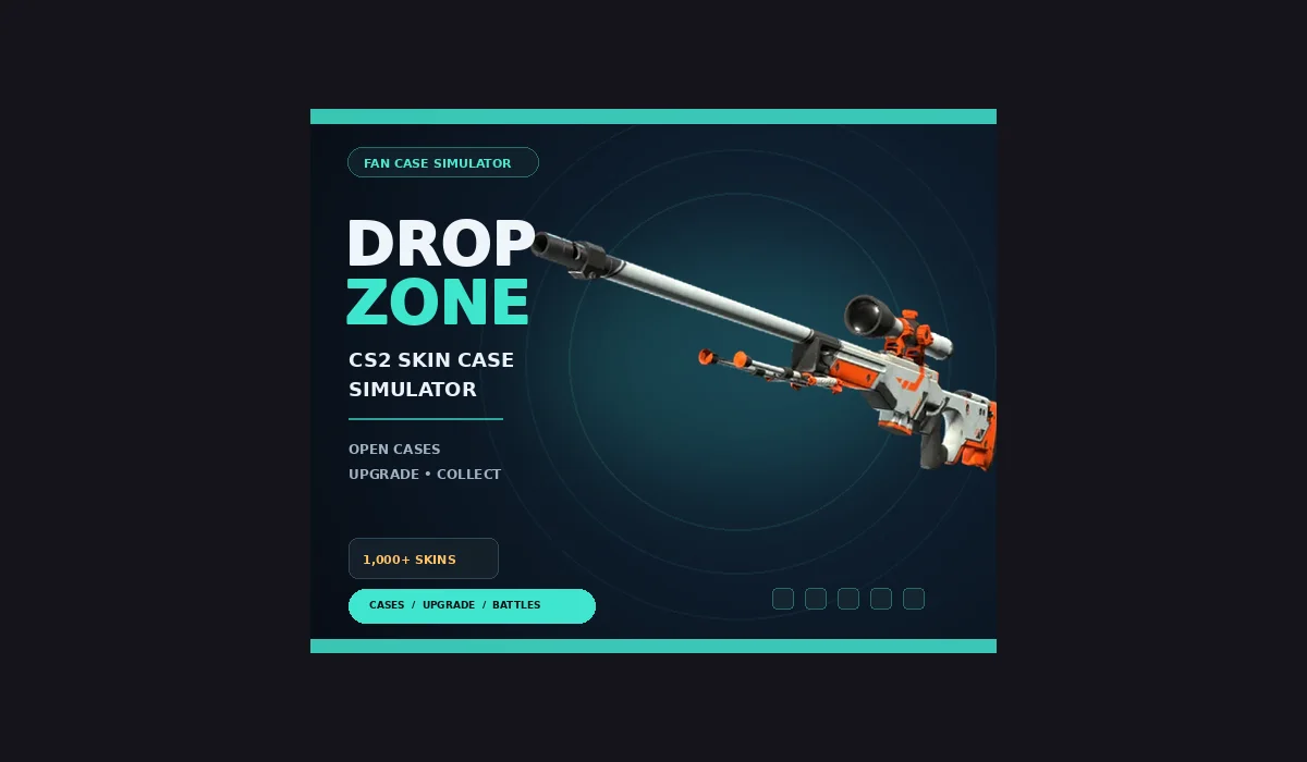 DROPZONE: CS2 Skin Case Simulator — original game screenshot