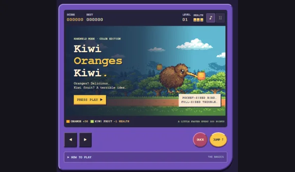 Kiwi • Oranges • Kiwi (Handheld Edition) – Original-Spielaufnahme