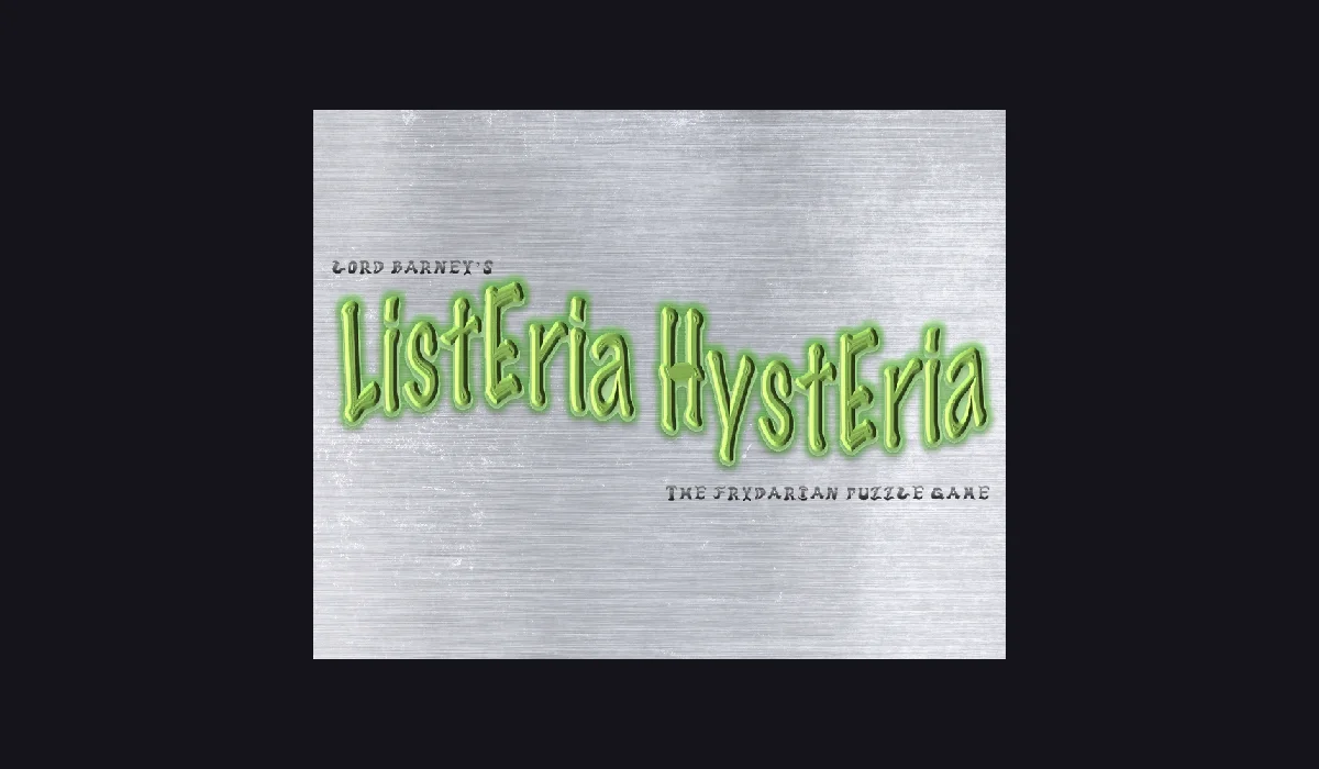Lord Barney's Listeria Hysteria — original game screenshot