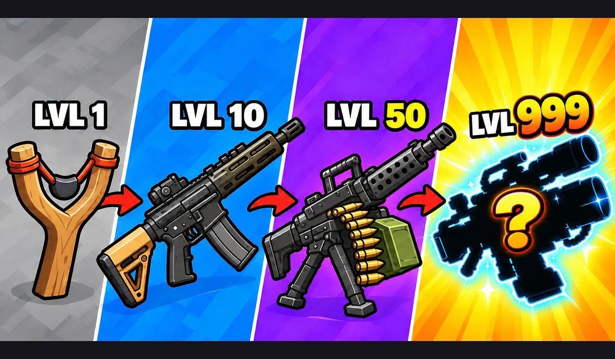 Rift War: Merge & Evolve Weapons — original game screenshot